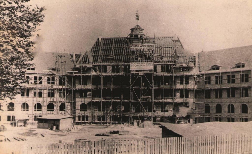 Construction du nouvel orphelinat de Strasbourg à Neudorf au début du XXe siècle